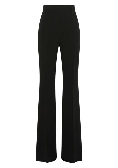 Max Mara Studio Pantalone a Zampa Alabama in Cady Nero Donna Max Mara Studio | Pantaloni | 2626136065600001